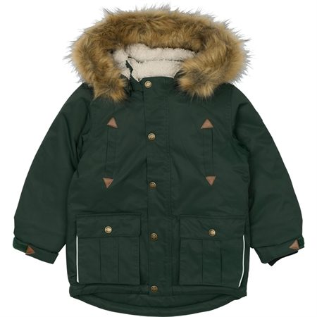 MIKK-LINE Parka Vinterjakke Darkest Sprouce