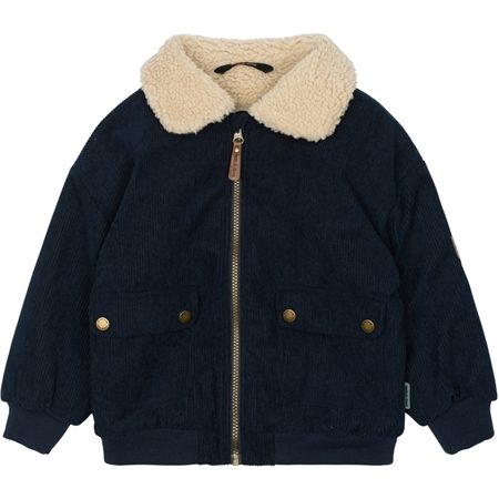 MIKK-LINE Twill Parka Vinterjakke Blue Nights