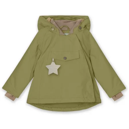 MINI A TURE Wang Fleece Vinterjakke Mosstone