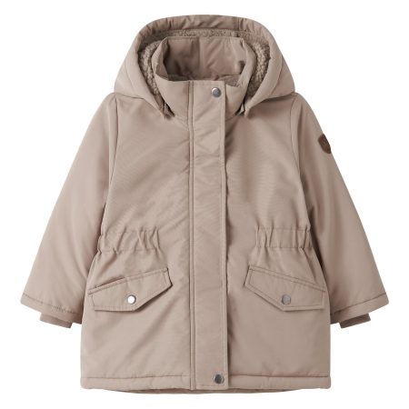 NAME IT Vinter Jakke Marlow Parka Silver Mink NAME IT Vinter Jakke Marlow Parka Silver Mink
